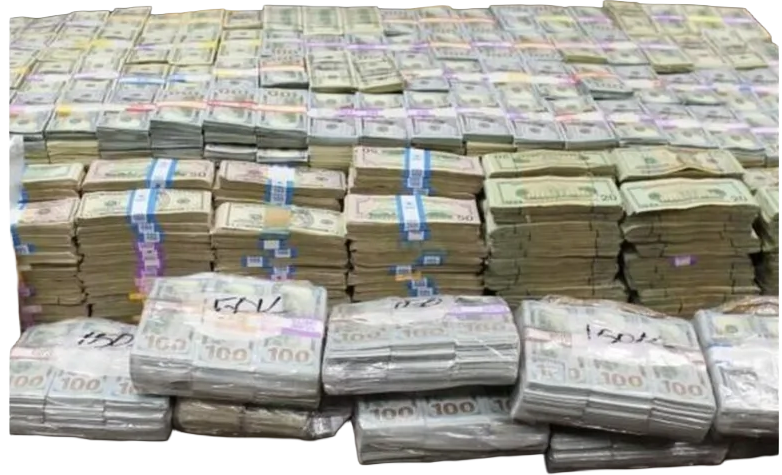 24 מיליון הדולר שהוחרמו.