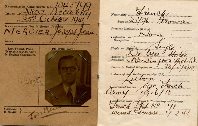 Jean Moulins false papers during Resistance