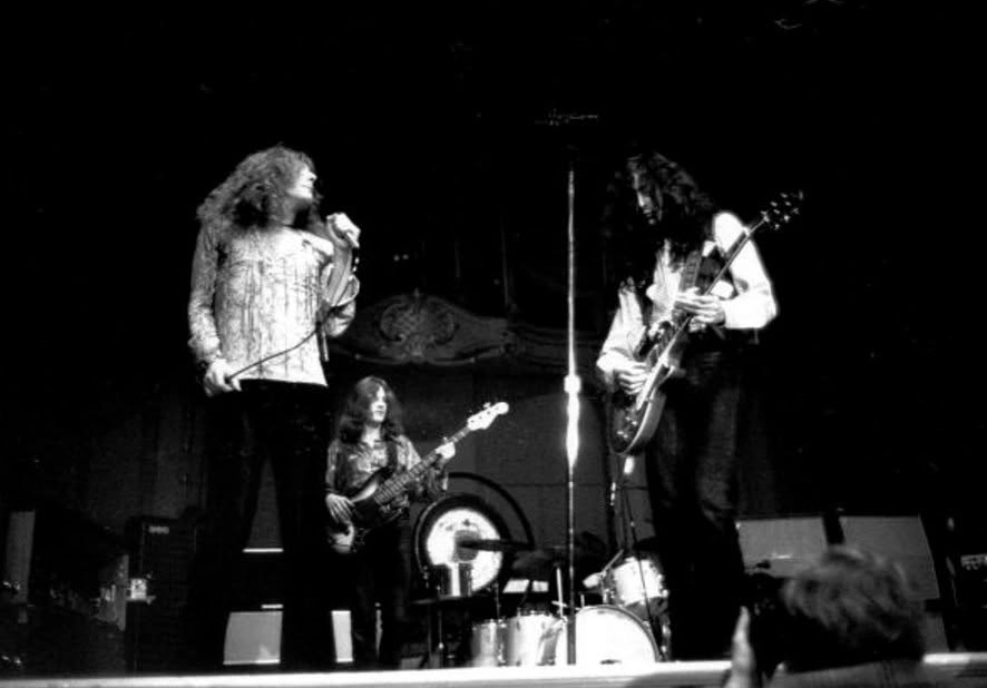 הופעה של להקת Led Zeppelin בקופנהגן, 1970. מקור: Jorgen Angel/Getty Images