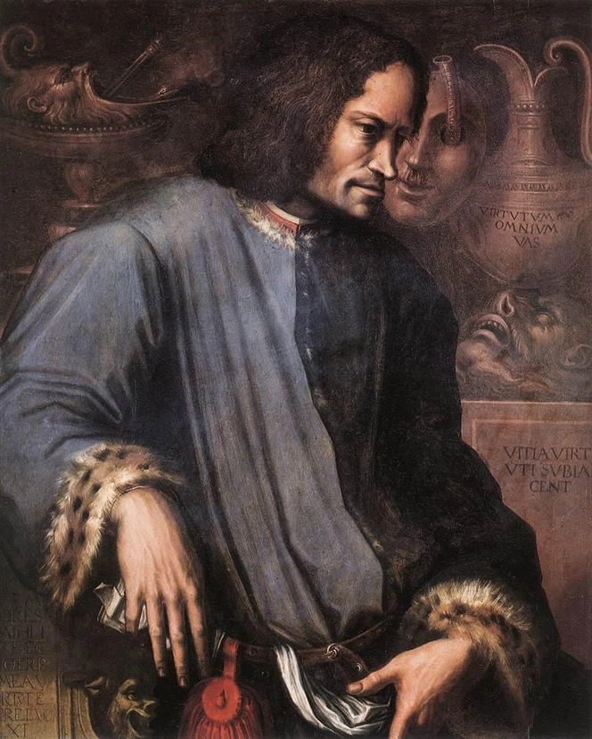 דיוקן של לורנצו מדיצ'י (1449-1492) במכחולו של ג'ורג'ו ואזארי