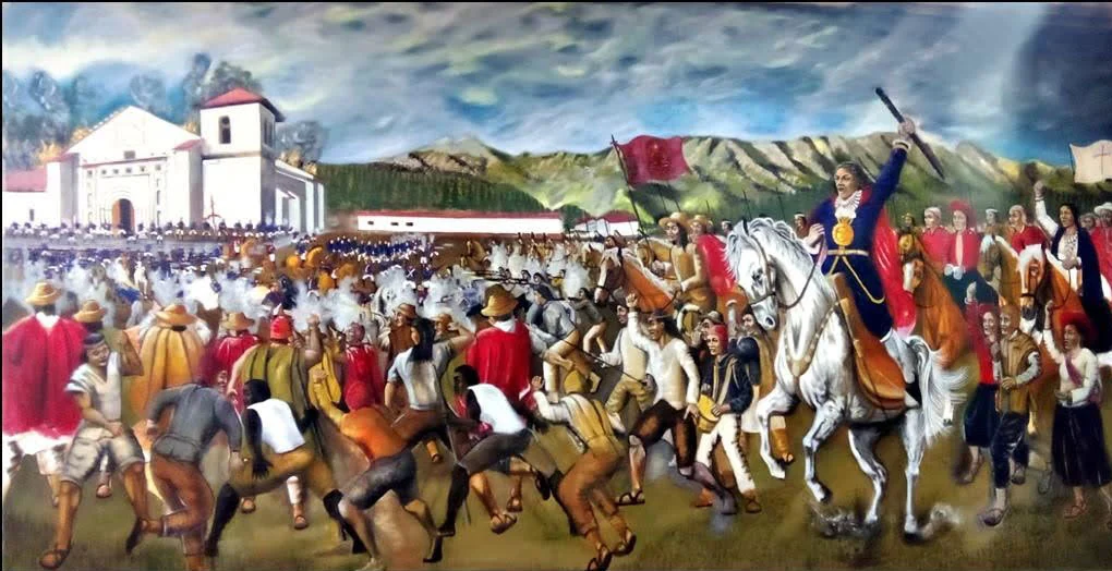 Painting of the Battle of Sangarará, Pedro David Osorio Chávez