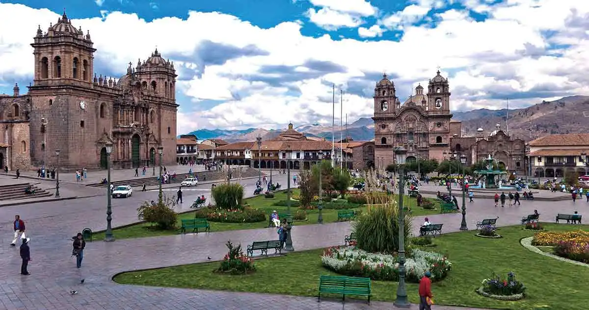 Photograph of the Plaza de Armas in Cuzco, Peru, site of Túpac Amaru II’s 1781 execution