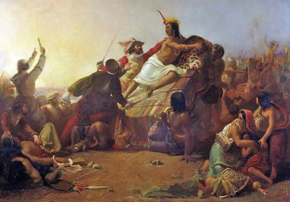 Pizarro Seizing the Inca of Peru