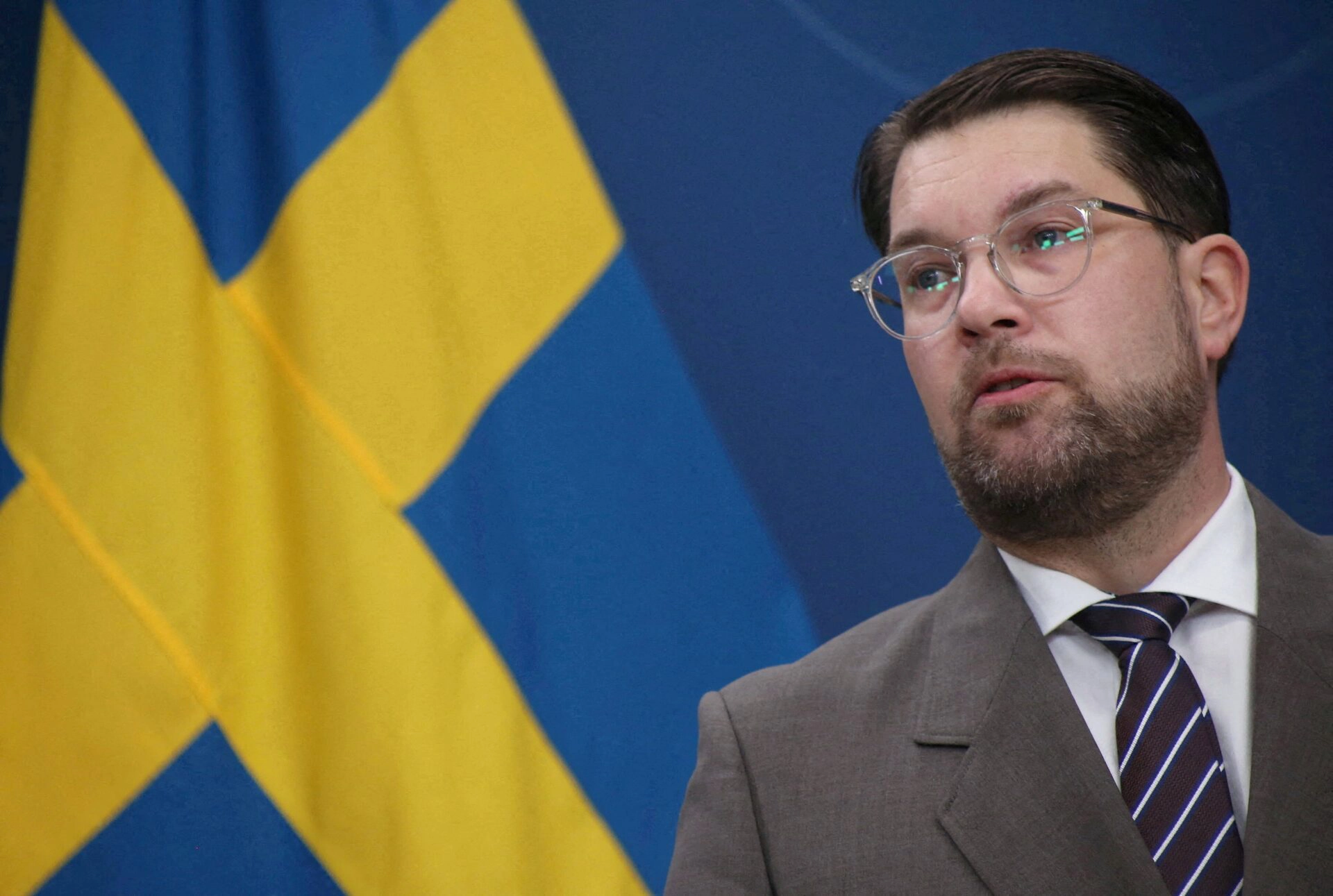 Sweden Democrats Party leader Jimmie Akesson