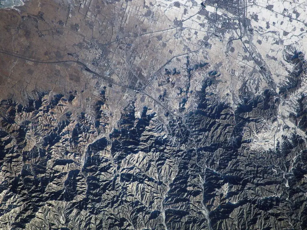 The Great Wall of China and Inner Mongolia from Space