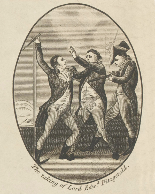 "תפיסתו של לורד אדוארד פיצג'רלד", 1798.