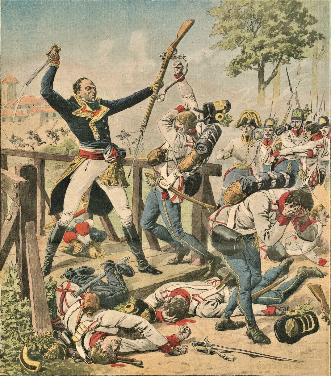 Thomas-Alexandre Dumas fighting Hungarian troops in Northern Italy