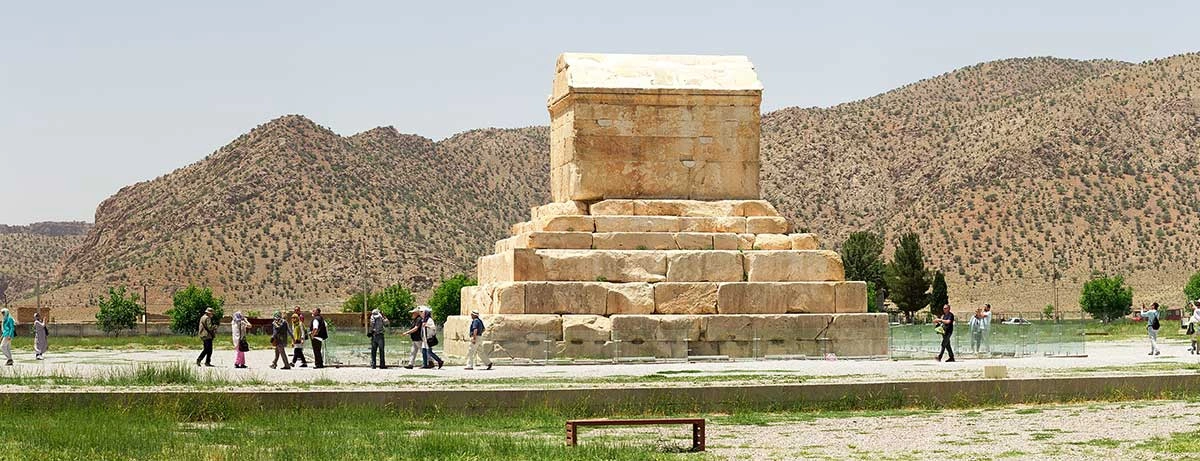 Tomb of Cyrus the Great Facing Hills, Pasargadae, Iran