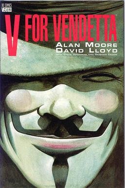 כריכת הקומיקס "V for Vendetta", איור מאת דייוויד לויד.