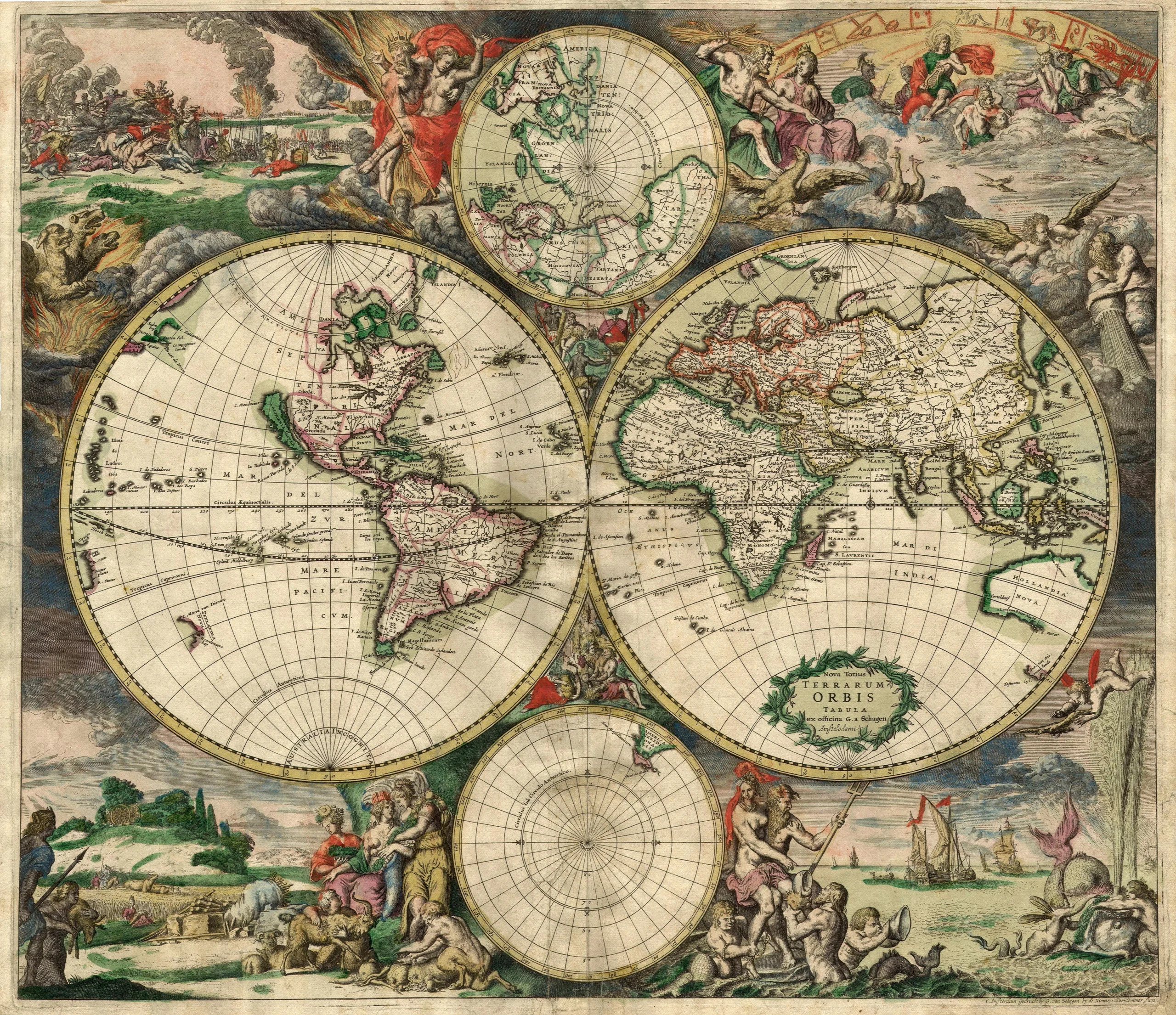 World Map, 1689