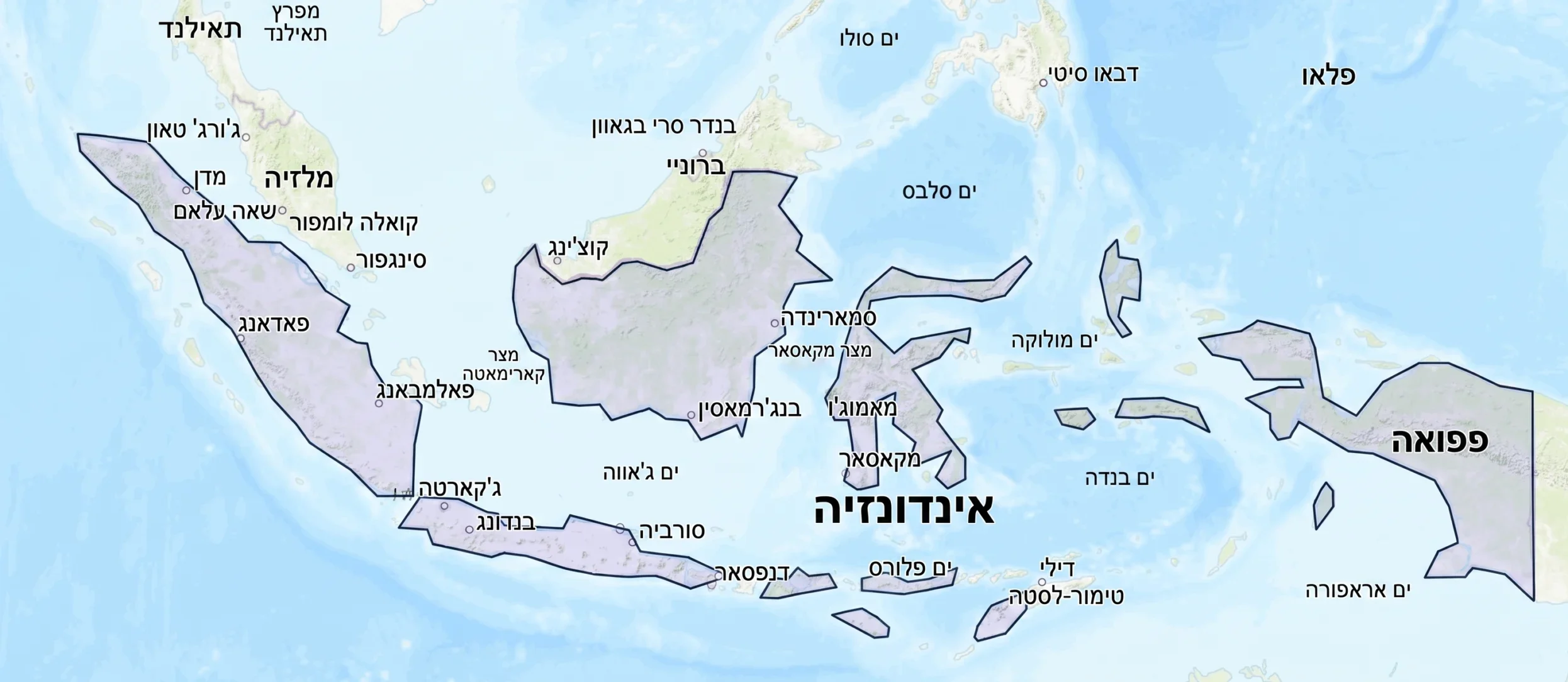 מפת אינדונזיה