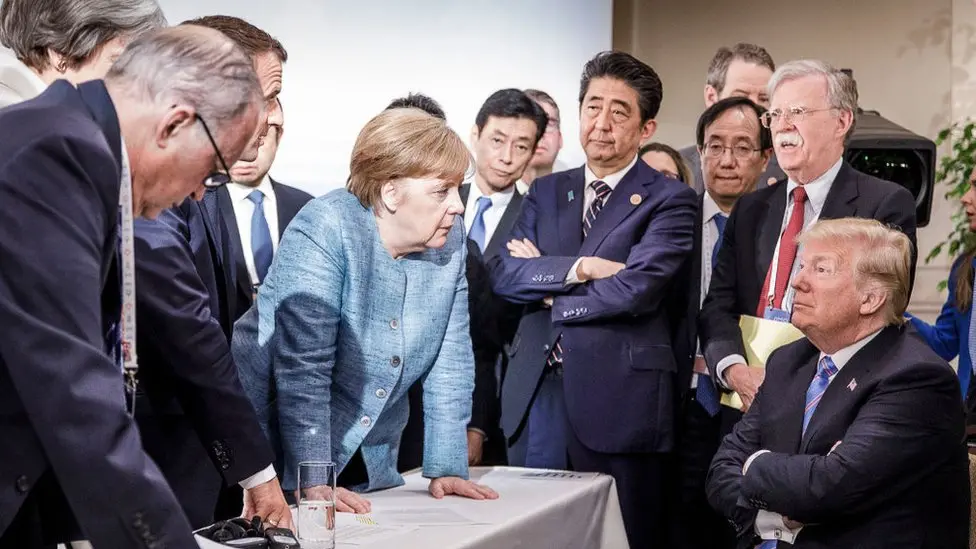 ראשי המדינות בפסגת G7, 2018.
