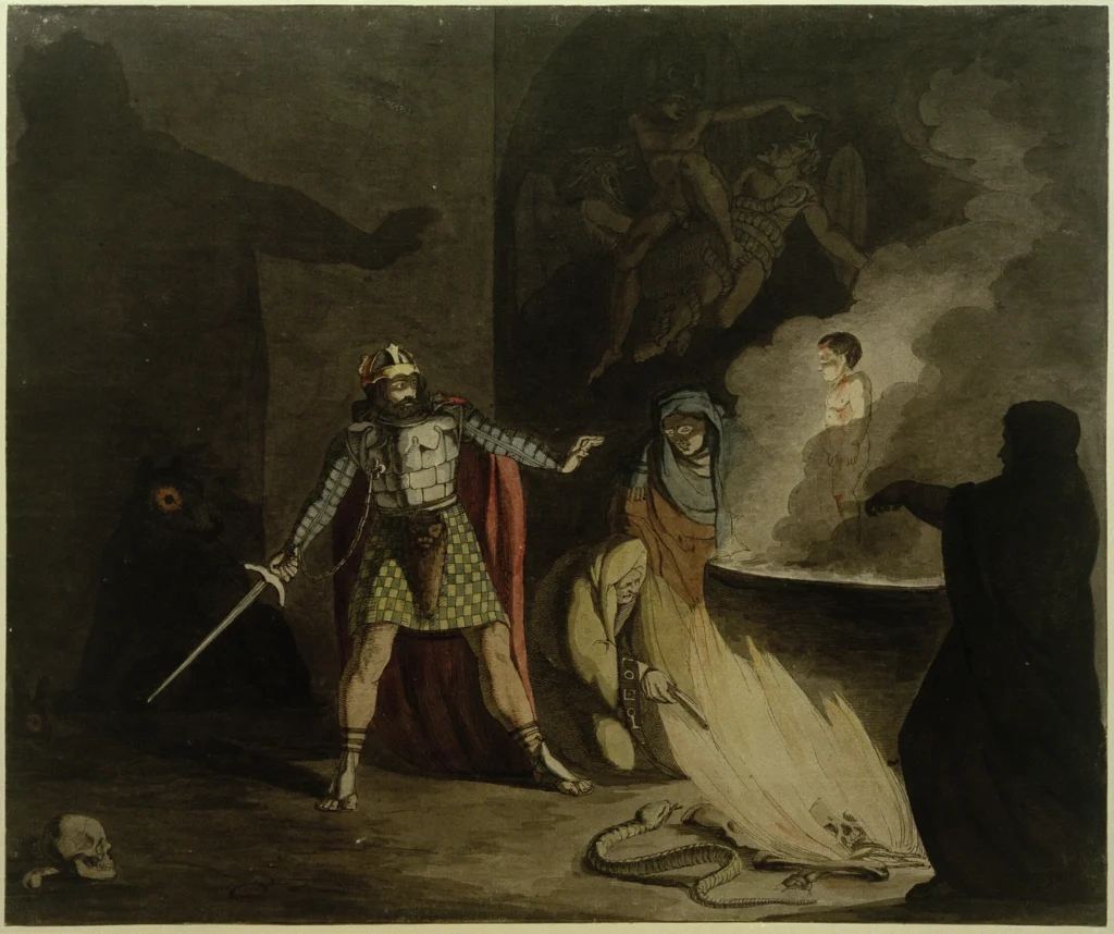 איור בצבעי מים של מקבת מאת פרנץ פפור. 1807-1808.מקור: akg-images via Legion Media.