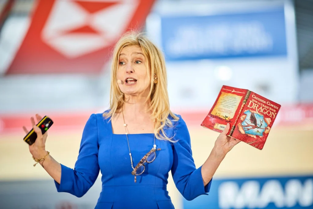 קרסידה קאוול פוגשת תלמידי בית ספר