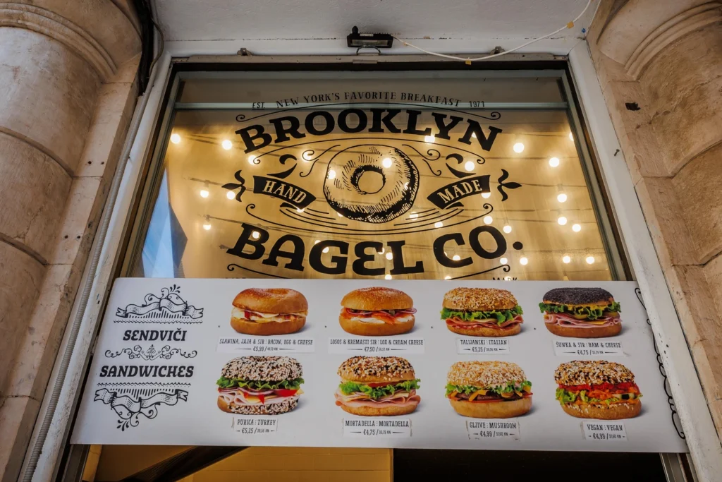דוכן בייגלים בברוקלין, ניו יורק