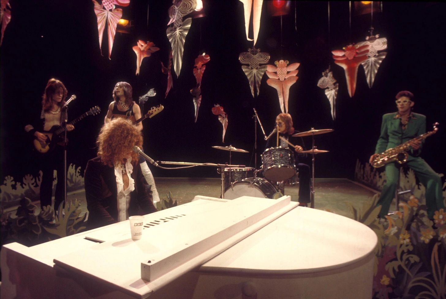 הופעה של להקת Mott the Hoople, שנות ה-70. מקור: WATAL ASANUMA/Shinko Music/Getty Images