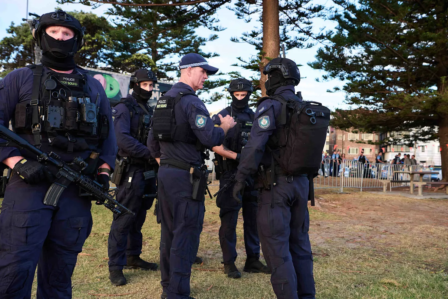 יחידת התערבות מהירה של משטרת ניו סאות׳ ויילס בזירת הפיגוע